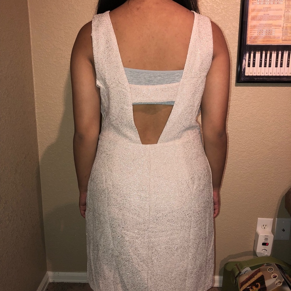 H&M Nude Pink Dress with Gold Sparkles/Flecks - Picture 5 of 5